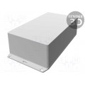 1591XXESFLBK; Enclosure: multipurpose; X: 113mm; Y: 193mm; Z: 61mm; 1591XXS; ABS; HAMMOND