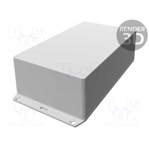 1591XXESFLBK; Enclosure: multipurpose; X: 113mm; Y: 193mm; Z: 61mm; 1591XXS; ABS; HAMMOND