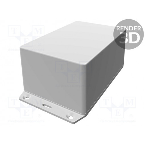 1591XXTFLBK; Enclosure: multipurpose; X: 83mm; Y: 123mm; Z: 59mm; 1591XX; ABS; IP54; HAMMOND