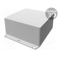 1591XXUFLGY; Enclosure: multipurpose; X: 123mm; Y: 123mm; Z: 60mm; 1591XX; ABS; HAMMOND