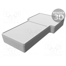 1592ETSDGY; Enclosure: for devices with displays; X: 130mm; Y: 234mm; Z: 34mm; HAMMOND