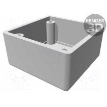 1594RFIABK; Enclosure: shielding; X: 56mm; Y: 56mm; Z: 40mm; ABS,stainless steel; HAMMOND