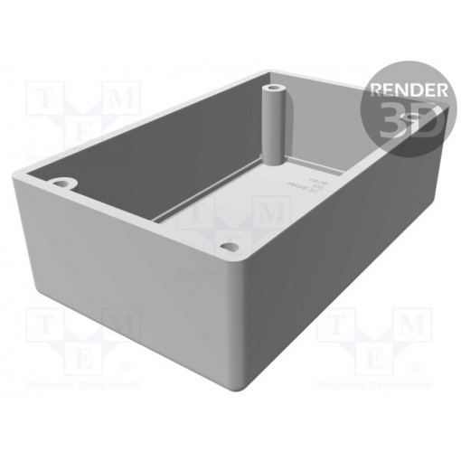 1594RFICBK; Enclosure: shielding; X: 66mm; Y: 104mm; Z: 45mm; black; IP54; UL94V-0; HAMMOND