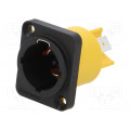 HPT-3-MD; Socket; AC supply; male; PIN: 3; 16A; 250V; thermoplastic; IP65; AMPHENOL