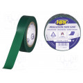 IV1510; Tape: electrical insulating; W: 15mm; L: 10m; Thk: 0.15mm; green; HPX