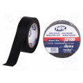 XB1910; Tape: electrical insulating; W: 19mm; L: 10m; Thk: 0.15mm; black; HPX