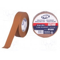 IU1920; Tape: electrical insulating; W: 19mm; L: 20m; Thk: 0.15mm; brown; HPX