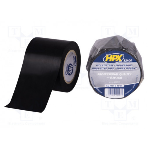 BI5010; Tape: electrical insulating; W: 50mm; L: 20m; Thk: 0.19mm; black; HPX BI5010; Tape: electrical insulating; W: 50mm; L: 20m; Thk: 0.19mm; black; HPX
