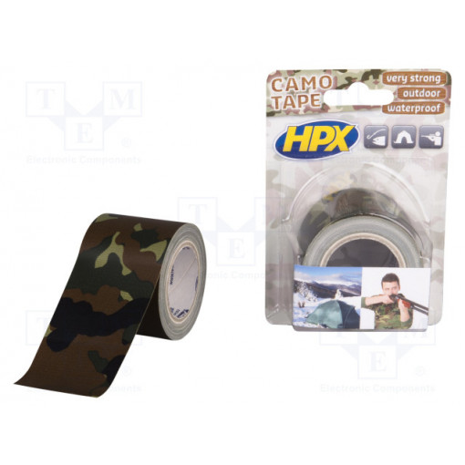 CA5005; Tape: masking; W: 48mm; L: 5m; camo; Application: masking; HPX CA5005; Tape: masking; W: 48mm; L: 5m; camo; Application: masking; HPX