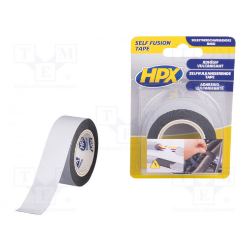 SF2503; Tape: self-amalgamating; black; 12mm; L: 0.9m; HPX SF2503; Tape: self-amalgamating; black; 12mm; L: 0.9m; HPX