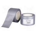DC7550; Tape: duct; W: 75mm; L: 50m; Thk: 0.17mm; silver; synthetic rubber; HPX