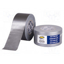 PD7550; Tape: duct; W: 75mm; L: 50m; Thk: 0.2mm; silver; natural rubber; 12%; HPX