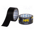 CB5010; Tape: duct; W: 48mm; L: 10m; Thk: 0.3mm; black; natural rubber; 12%; HPX