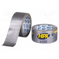 CS5010; Tape: duct; W: 48mm; L: 10m; Thk: 0.3mm; silver; natural rubber; 12%; HPX