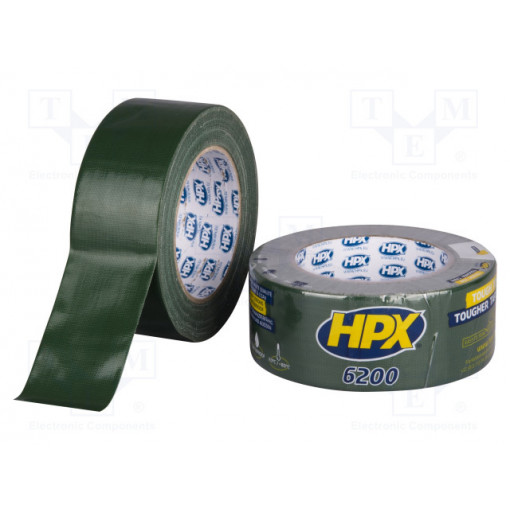 CG5025; Tape: duct; W: 48mm; L: 25m; Thk: 0.3mm; green; natural rubber; 12%; HPX CG5025; Tape: duct; W: 48mm; L: 25m; Thk: 0.3mm; green; natural rubber; 12%; HPX