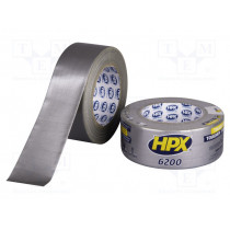 CS5025; Tape: duct; W: 48mm; L: 25m; Thk: 0.3mm; silver; natural rubber; 12%; HPX CS5025; Tape: duct; W: 48mm; L: 25m; Thk: 0.3mm; silver; natural rubber; 12%; HPX