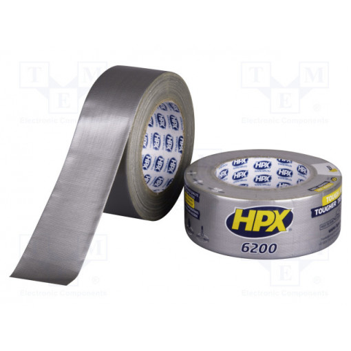 CS5025; Tape: duct; W: 48mm; L: 25m; Thk: 0.3mm; silver; natural rubber; 12%; HPX CS5025; Tape: duct; W: 48mm; L: 25m; Thk: 0.3mm; silver; natural rubber; 12%; HPX