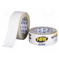 CW5025; Tape: duct; W: 48mm; L: 25m; Thk: 0.3mm; white; natural rubber; 12%; HPX