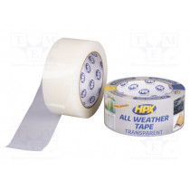 AT4825; Tape: duct; W: 48mm; L: 25m; Thk: 0.18mm; transparent; acrylic; 200%; HPX AT4825; Tape: duct; W: 48mm; L: 25m; Thk: 0.18mm; transparent; acrylic; 200%; HPX