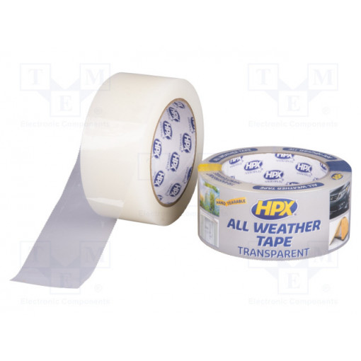 AT4825; Tape: duct; W: 48mm; L: 25m; Thk: 0.18mm; transparent; acrylic; 200%; HPX