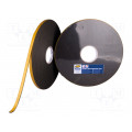 DA1225; Tape: fixing; W: 12mm; L: 10m; Thk: 3mm; double-sided; anthracite; HPX