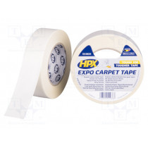 EX3825; Tape: fixing; W: 38mm; L: 25m; Thk: 0.23mm; double-sided; white; HPX