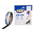 Z2005H; Tape: velcro; W: 20mm; L: 5m; Thk: 2.1mm; synthetic rubber; black; HPX