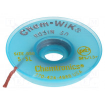 ; Tape: desoldering; rosin; W: 1.27mm; L: 1.5m; CHEMTRONICS ; Tape: desoldering; rosin; W: 1.27mm; L: 1.5m; CHEMTRONICS
