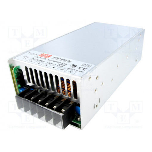 HRP-600-36; Power supply: switched-mode; modular; 630W; 36VDC; 218x105x63.5mm; MEAN WELL
