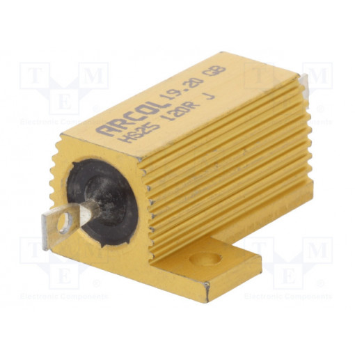 HS25-120RJ; Resistor: wire-wound; with heatsink; screw; 120Ω; 25W; ±5%; ARCOL