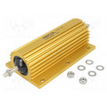 HS300 0R5 F; Resistor: wire-wound; with heatsink; screw; 500mΩ; 300W; ±1%; ARCOL
