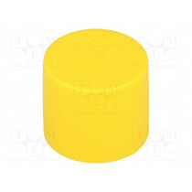 480355-01; Cap; Body: yellow; Øint: 35.5mm; H: 16.5mm; Mat: LDPE; Shape: round; SUNDPLAST