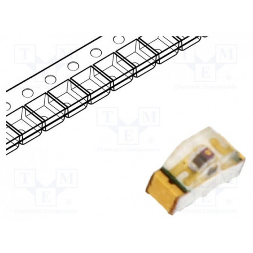 HSMC-C120; LED; SMD; 0604; red; 28.5÷90mcd; 1.6x1x0.6mm; 155°; 1.9÷2.4V; 20mA; BROADCOM (AVAGO)
