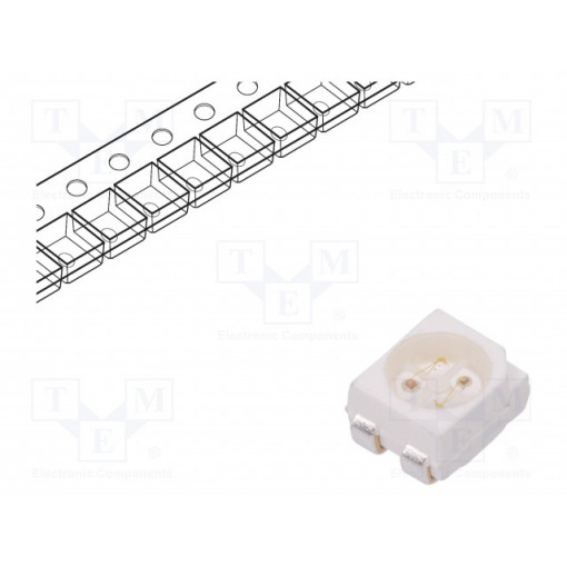 HSMF-A202-A00J1; LED; SMD; 3528,PLCC4; red/yellow; 3.5x2.8x1.9mm; 120°; 2.2÷2.6V; BROADCOM (AVAGO)