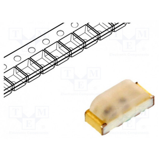 HSMF-C113; LED; SMD; 1004; RGB; 2.5x1x1mm; 120°; 1.9÷2/2÷2.6/3.4÷3.9V; 20mA; BROADCOM (AVAGO)