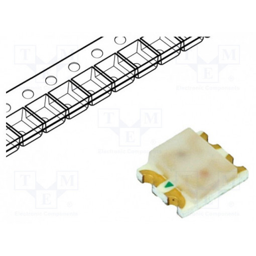 HSMF-C155; LED; SMD; 1210; red/green; 3.2x2.7x1.1mm; 170°; 2.1÷2.6/2.2÷2.6V; BROADCOM (AVAGO)