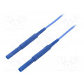 HSPL 8568/AWG16/100/BL; Test lead; 6kVDC; 6kVAC; 16A; 4mm banana plug-4mm banana plug; SCHÜTZINGER HSPL 8568/AWG16/100/BL; Test lead; 6kVDC; 6kVAC; 16A; 4mm banana plug-4mm banana plug; SCHÜTZINGER