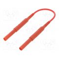 HSPL 8568/AWG16/25/RT; Test lead; 6kVDC; 6kVAC; 16A; 4mm banana plug-4mm banana plug; SCHÜTZINGER HSPL 8568/AWG16/25/RT; Test lead; 6kVDC; 6kVAC; 16A; 4mm banana plug-4mm banana plug; SCHÜTZINGER