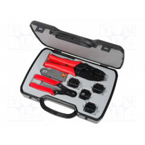 ; Kit: for colaxial/RF connector crimping; Crimp tool len: 220mm; 