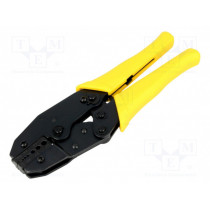 ; Tool: for crimping colaxial / RF connectors; carbon steel; 