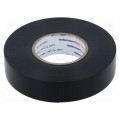 710-10701; Tape: electrical insulating; W: 19mm; L: 20m; Thk: 0.21mm; black; HELLERMANNTYTON