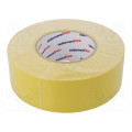 712-00902; Tape: masking; W: 50mm; L: 50m; yellow; 64N/cm; -30÷80°C; 10%; HELLERMANNTYTON 712-00902; Tape: masking; W: 50mm; L: 50m; yellow; 64N/cm; -30÷80°C; 10%; HELLERMANNTYTON