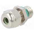 1.106.0600.55; Cable gland; M6; IP68; Mat: brass; Body plating: nickel; HUMMEL