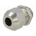 1.112.0801.01; Cable gland; M8; IP68; Mat: brass; Body plating: nickel; HUMMEL