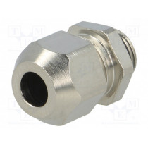 1.112.0801.01; Cable gland; M8; IP68; Mat: brass; Body plating: nickel; HUMMEL