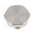 1.155.1300.01; Stopper; PG13,5; IP54; Mat: brass; Body plating: nickel; HUMMEL