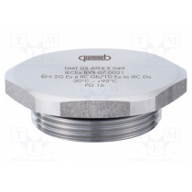 1.192.1600.01; Stopper; PG16; IP68; Mat: stainless steel; Conform to: ATEX Ex; HUMMEL