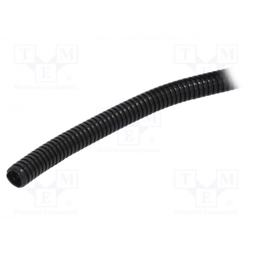 1.510.0901.14; Conduit; ØBraid : 10mm; polyamide; black; Len: 100m; -40÷120°C; HUMMEL