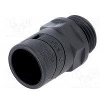 1.511.0900.14; Straight terminal connector; ØBraid : 10mm; polyamide; -20÷80°C; HUMMEL 1.511.0900.14; Straight terminal connector; ØBraid : 10mm; polyamide; -20÷80°C; HUMMEL