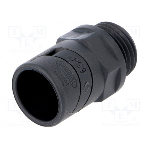 1.511.0900.14; Straight terminal connector; ØBraid : 10mm; polyamide; -20÷80°C; HUMMEL 1.511.0900.14; Straight terminal connector; ØBraid : 10mm; polyamide; -20÷80°C; HUMMEL
